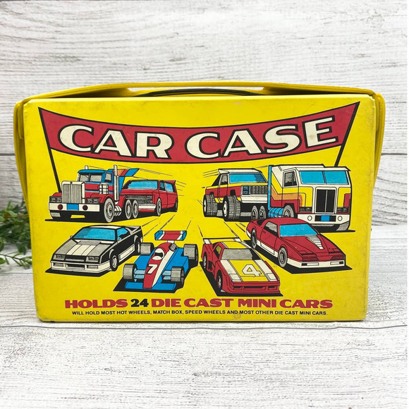 VNT 1985 Die Cast Mini Car Case Matchbox Hot Wheels Car Vintage Case - Picture 5 of 11